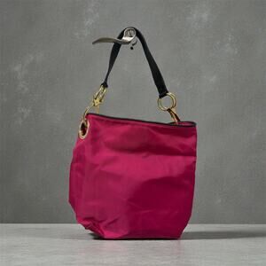 JPK Jean-Pierre Klifa Paris 75 Bucket Shoulder Bag Hot Pink Nylon Canvas